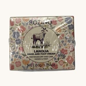 Rozino Lanolia Hand and Foot Cream 50g 1.764oz for Dry Rough Skin New Sealed